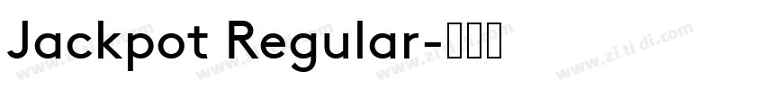 Jackpot Regular字体转换